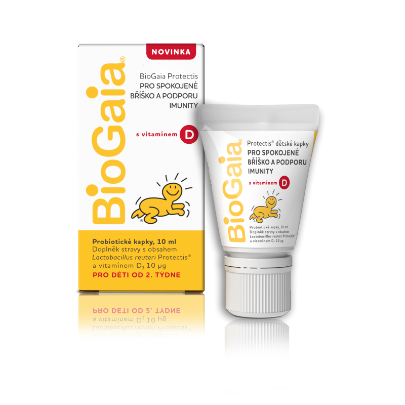 BIOGAIA Protectis probiotické kapky s vitamínem D 10 ml