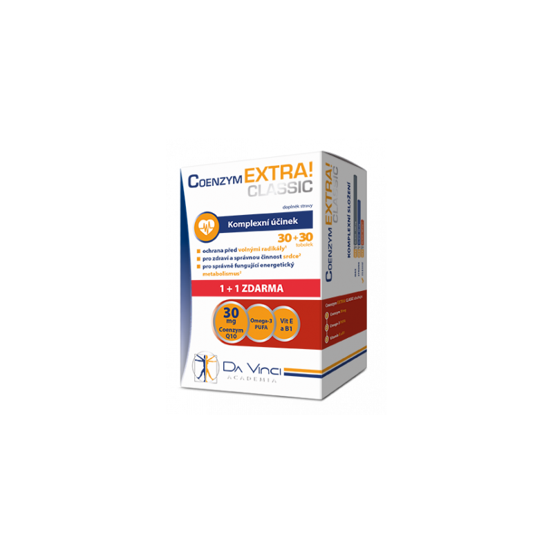 DA VINCI ACADEMIA Coenzym extra! Classic 30 mg 30+30 tobolek