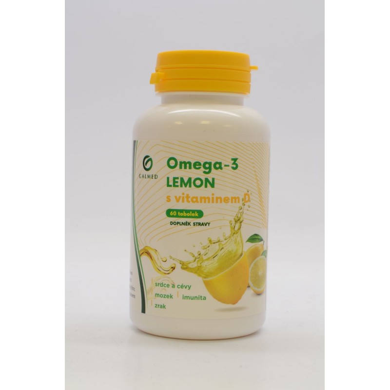 GALMED Omega-3 lemon s vitaminem D 60 tobolek