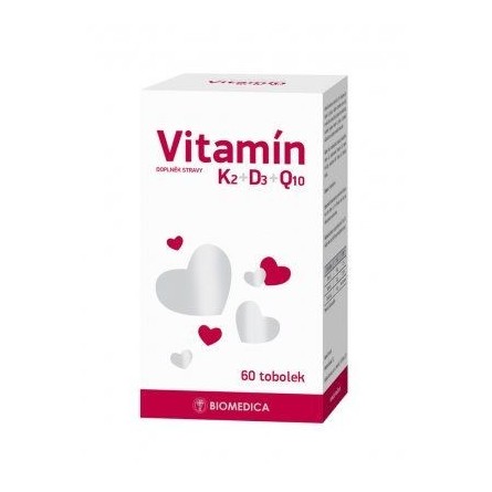 BIOMEDICA Vitamín K2+D3+Q10 60 tobolek