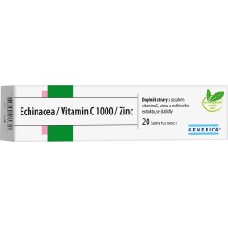 GENERICA Echinacea vitamin C 1000 zinc 20 šumivých tablet