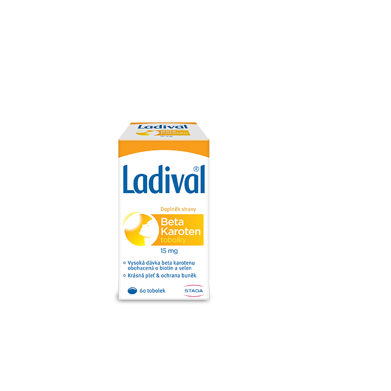 LADIVAL Betakaroten 15 mg 60 tobolek