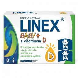 LINEX Baby+ s vitamínem D 8 ml