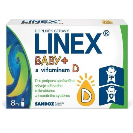 LINEX Baby+ s vitamínem D 8 ml