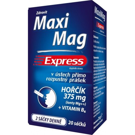ZDROVIT Maximag express hořčík 375 mg + vitamin B6 direct 20 sáčků