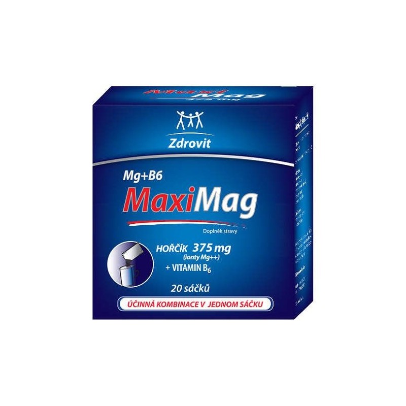 ZDROVIT Maximag hořčík 375 mg + vitamin B6 20 sáčků