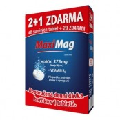 ZDROVIT Maximag hořčík 375 mg + vitamin B6 40+20 šumivých tablet