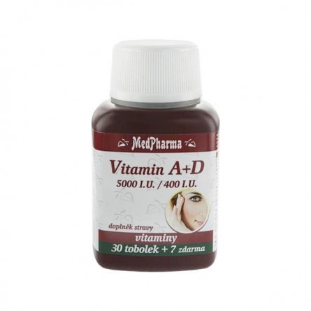 MEDPHARMA Vitamin A+D 5000 I.U./400 I.U. 30+7 tobolek