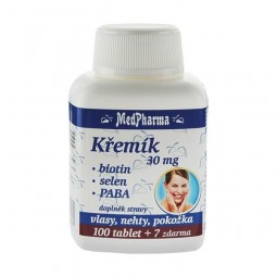 MEDPHARMA Křemík 30 mg + biotin + selen + PABA 100+7 tablet