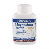 MEDPHARMA Magnesium citrát + vitamin B6 forte 60+7 tablet