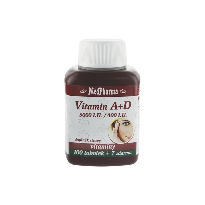 MEDPHARMA Vitamin A+D 5000 I.U./400 I.U. 100+7 tobolek