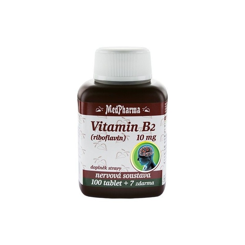 MEDPHARMA Vitamin B2 10 mg 100+7 tablet