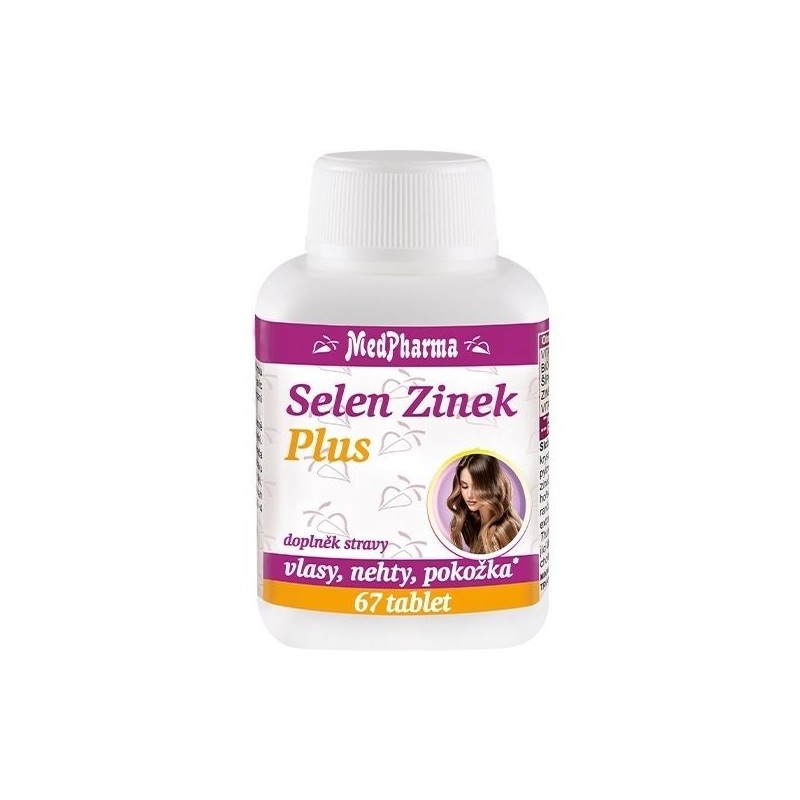 MEDPHARMA Selen zinek plus 60+7 tablet