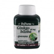 MEDPHARMA Ginkgo biloba 30 mg + guarana 60+7 tablet