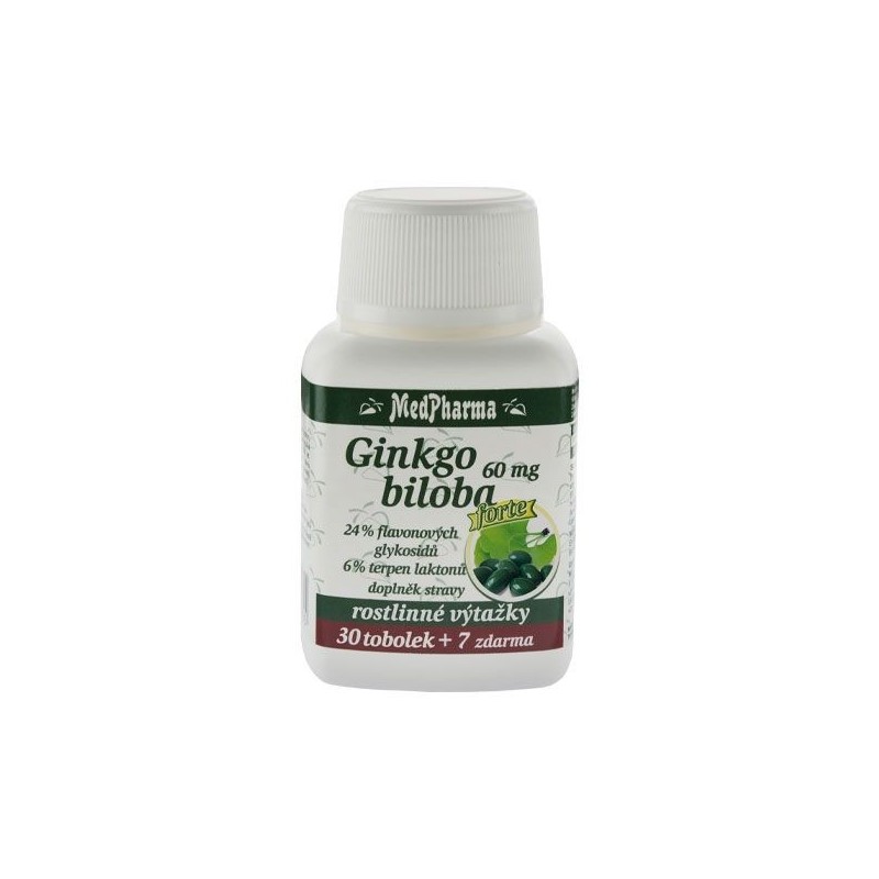 MEDPHARMA Ginkgo biloba 60 mg forte 30+7 tobolek