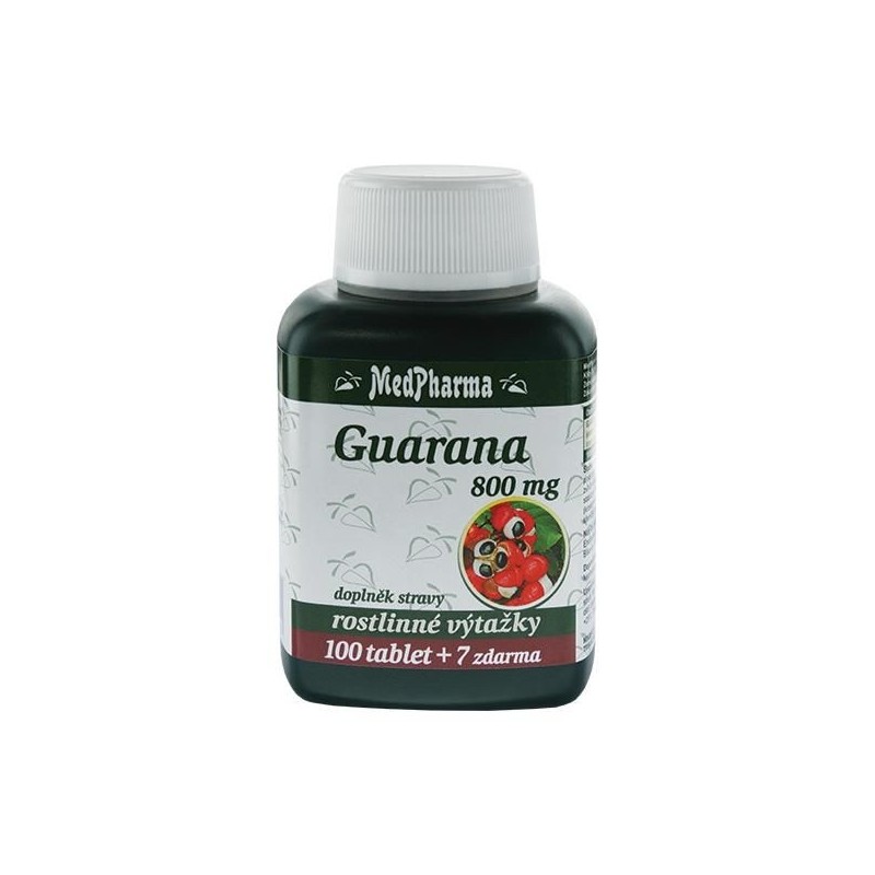 MEDPHARMA Guarana 800 mg 100+7 tablet