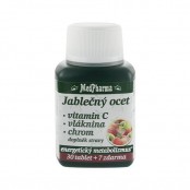 MEDPHARMA Jablečný ocet + vitamin C + vláknina + chrom 30+7 tablet