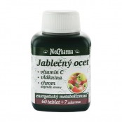 MEDPHARMA Jablečný ocet + vitamin C + vláknina + chrom 60+7 tablet