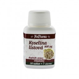 MEDPHARMA Kyselina listová 800 µg forte 30+7 tablet