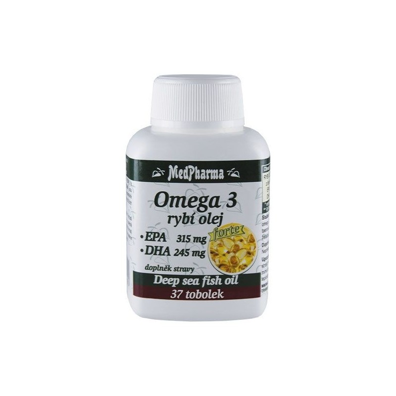 MEDPHARMA Omega 3 rybí olej forte 37 tobolek