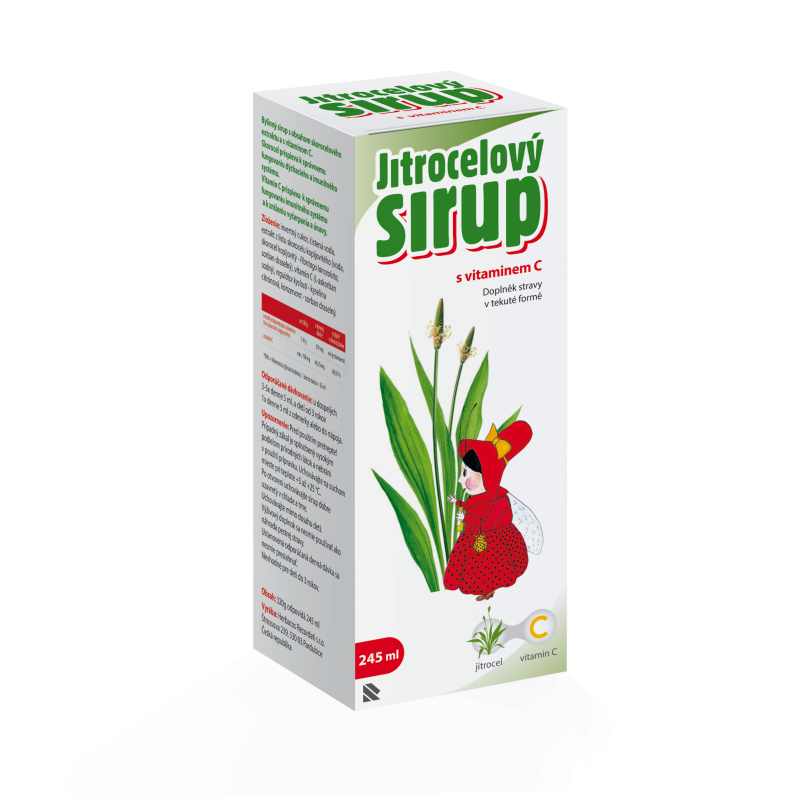 HERBACOS Jitrocelový sirup s vitaminem C 245 ml