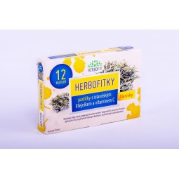 HERBOFIT Herbofitky s islandským lišejníkem a vitaminem C 12 pastilek