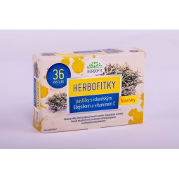 HERBOFIT Herbofitky s islandským lišejníkem a vitaminem C 36 pastilek