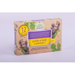 HERBOFIT Herbofitky se šalvějí a vitaminem C 12 pastilek