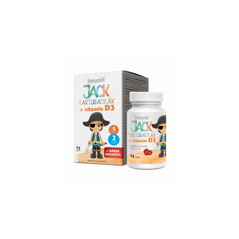 IMUNIT Jack Laktobacilák + vitamin D3 72 tablet