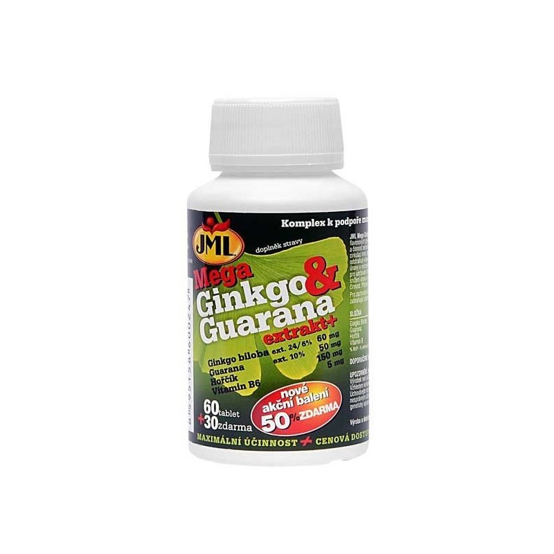 JML Ginkgo a guarana mega 60+30 tablet