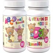 GUMMIES ABCD multi + vitamin D3 60+60 pektinových bonbónů