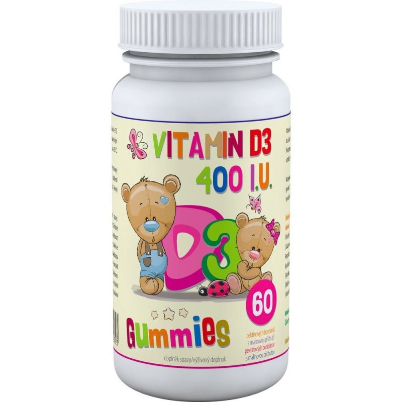 GUMMIES D3 400 I.U. 60 pektinových bonbónů