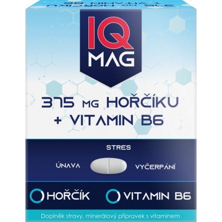 IQ MAG Hořčík 375 mg + B6 60 tablet