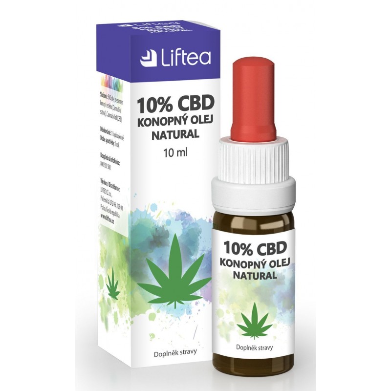 LIFTEA 10% CBD konopný olej 10 ml