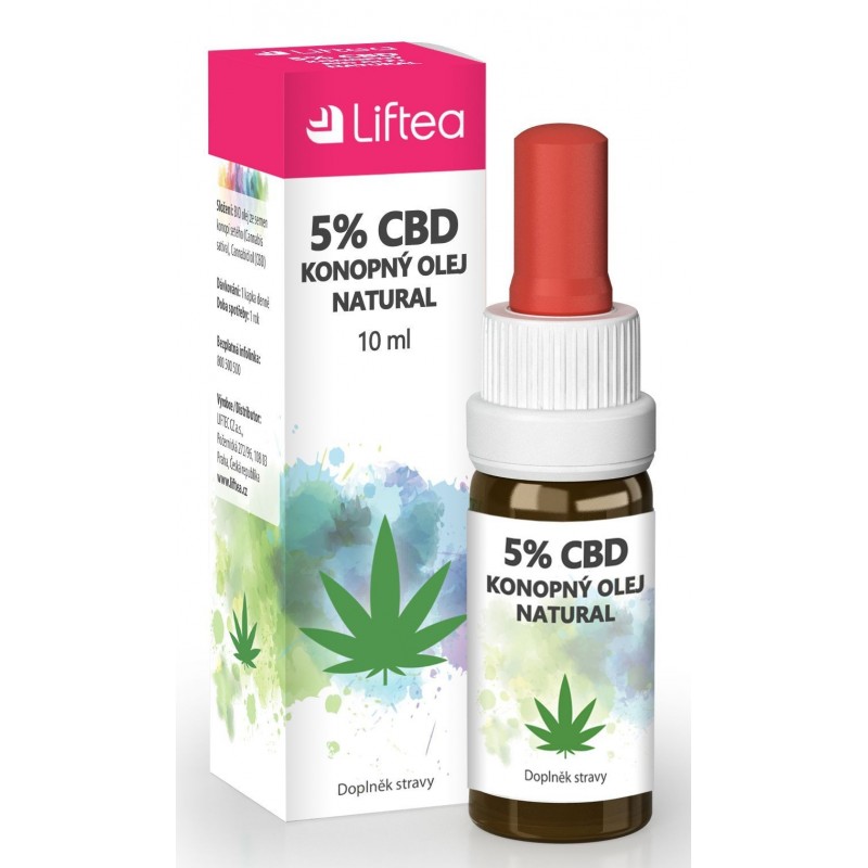 LIFTEA 5% CBD konopný olej 10 ml