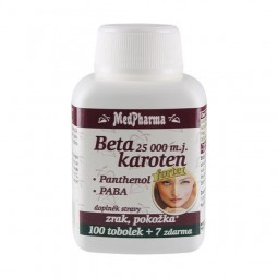 MEDPHARMA Betakaroten 25.000 m.j. + panthenol + PABA 100+7 tobolek