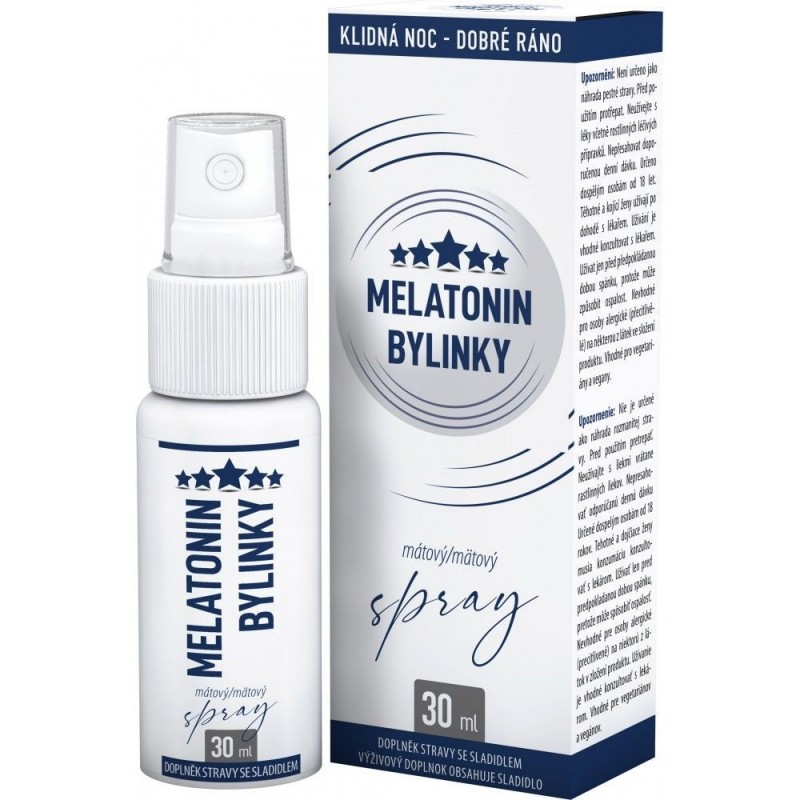 CLINICAL Melatonin bylinky mátový spray 30 ml