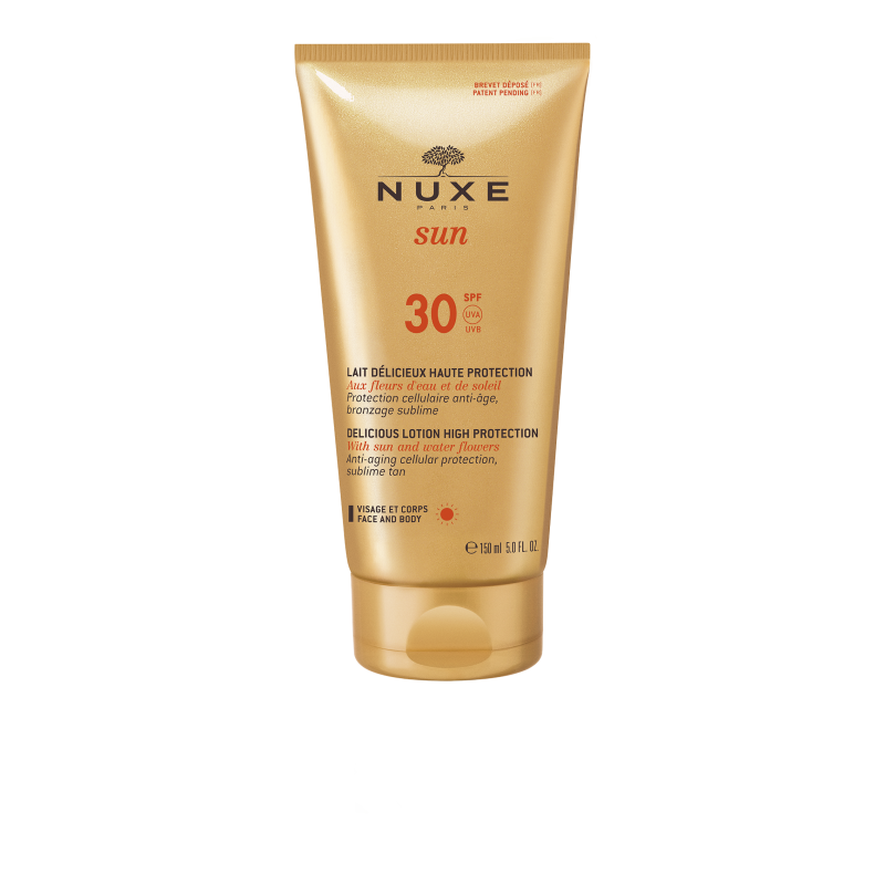NUXE Sun Delikátní mléko na opalování SPF 30 na obličej i tělo 150 ml