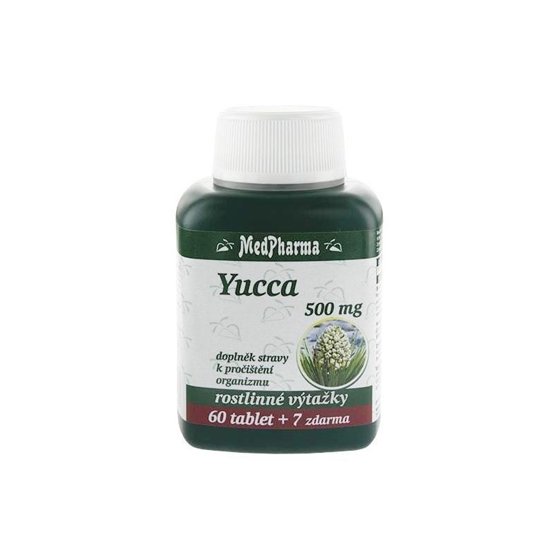 MEDPHARMA Yucca 500 mg 60+7 tablet