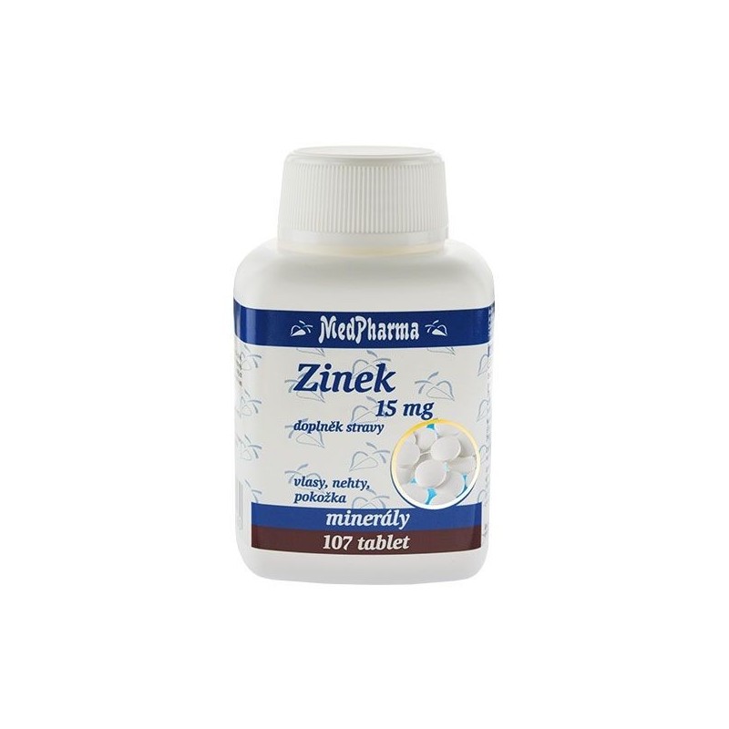 MEDPHARMA Zinek 15 mg 107 tablet