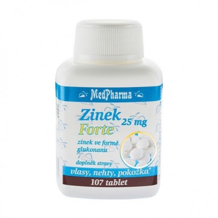 MEDPHARMA Zinek 25 mg forte 107 tablet