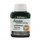 MEDPHARMA Žen-šen 350 mg + echinacea + leuzea 60+7 tablet