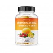 MOVIT ENERGY Vitamin C s šípky + vitamin D + zinek 90 tablet