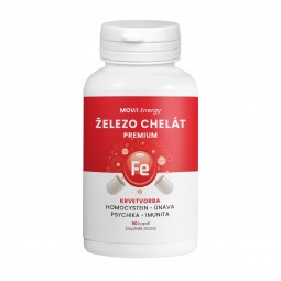 MOVIT ENERGY Železo chelát premium 90 kapslí