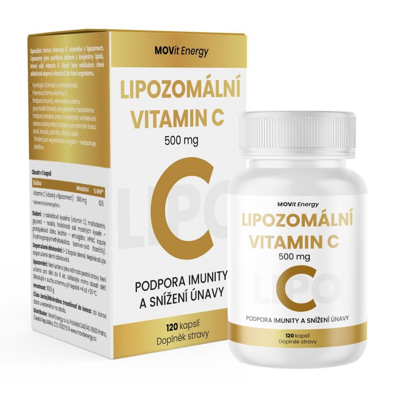 MOVIT ENERGY Lipozomální vitamin C 500 mg 120 tobolek