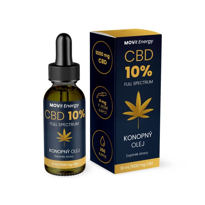 MOVIT ENERGY CBD 10% Full Spectrum konopný olej 10 ml