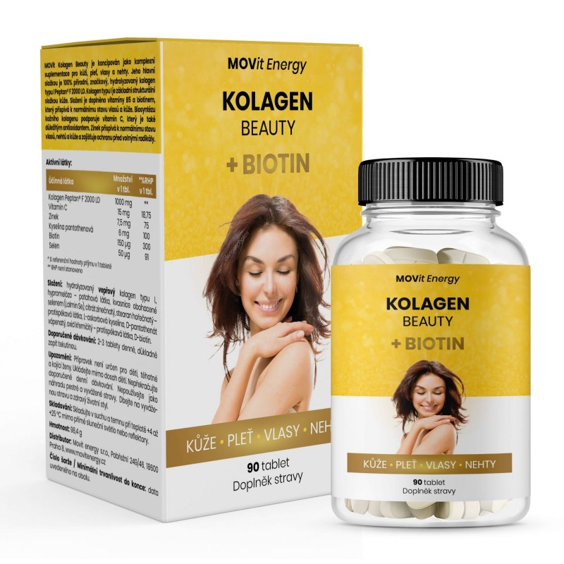 MOVIT ENERGY Kolagen beauty + biotin 90 tablet