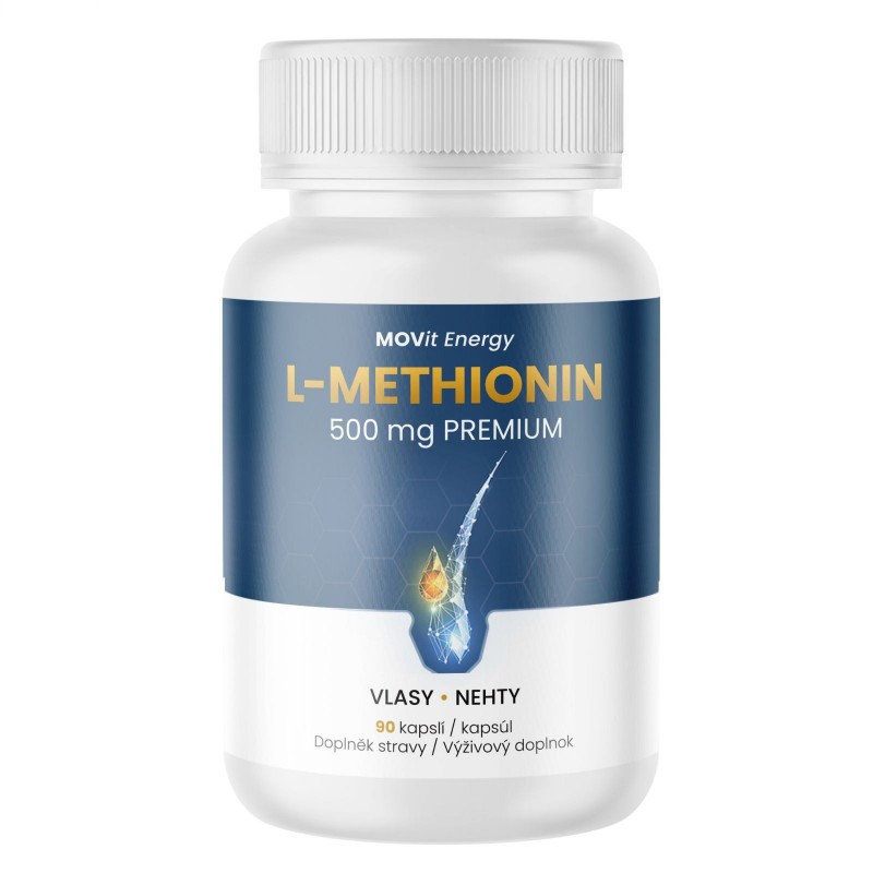 MOVIT ENERGY L-Methionin 500 mg premium 90 kapslí