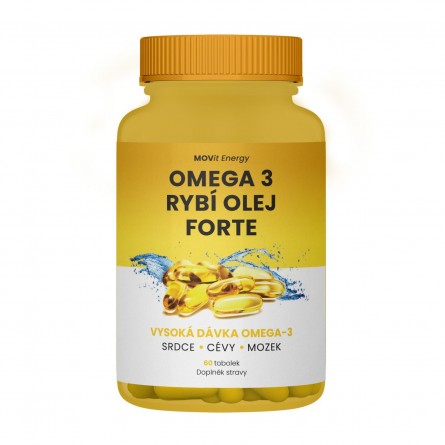 MOVIT ENERGY Omega 3 rybí olej forte 60 tobolek