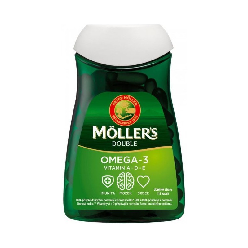 MÖLLER´S Omega 3 double rybí olej 112 kapslí